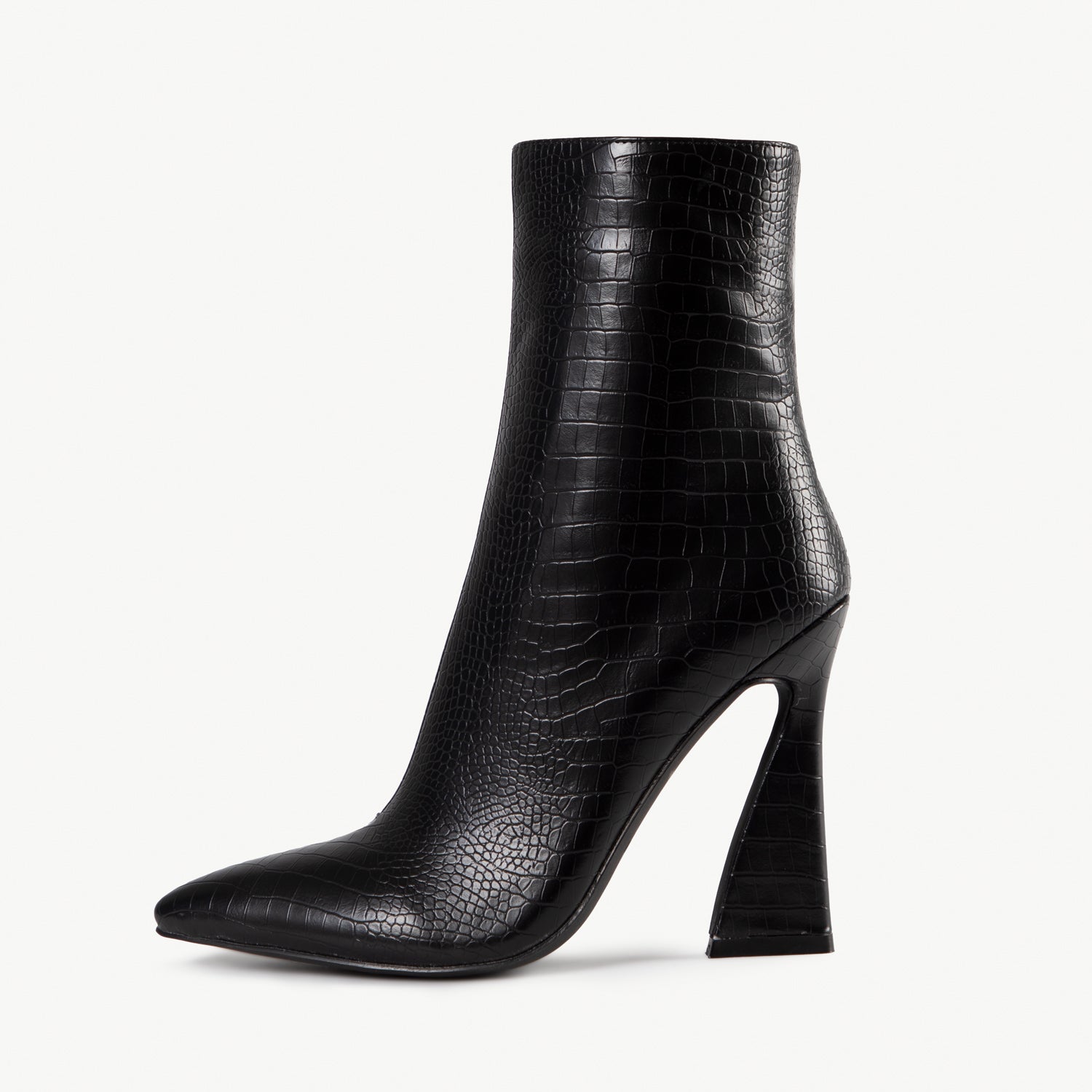 RAID Joylyn Ankle Boot In Black Croc