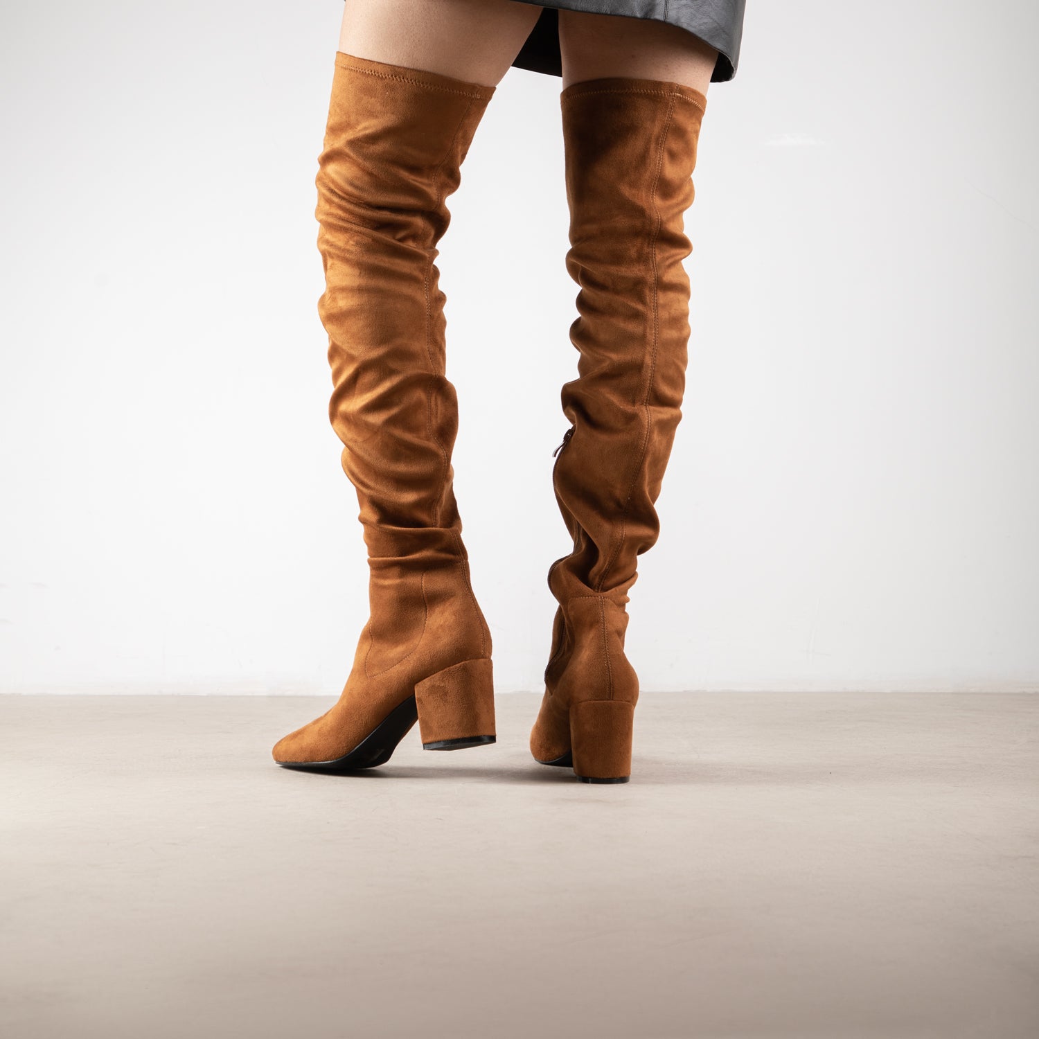 RAID Kola Over The Knee Boot in Cognac