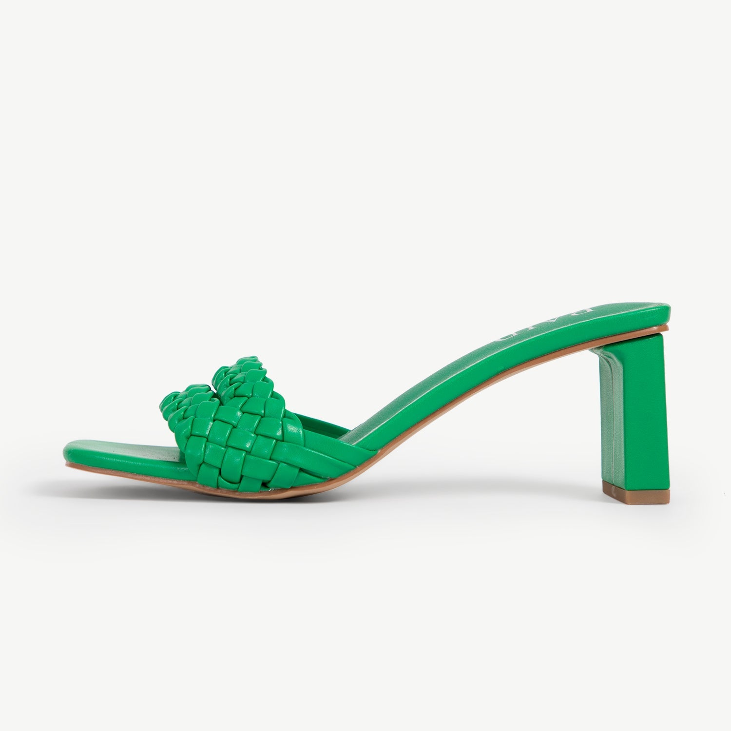 RAID Krivah Heeled Mules in Green