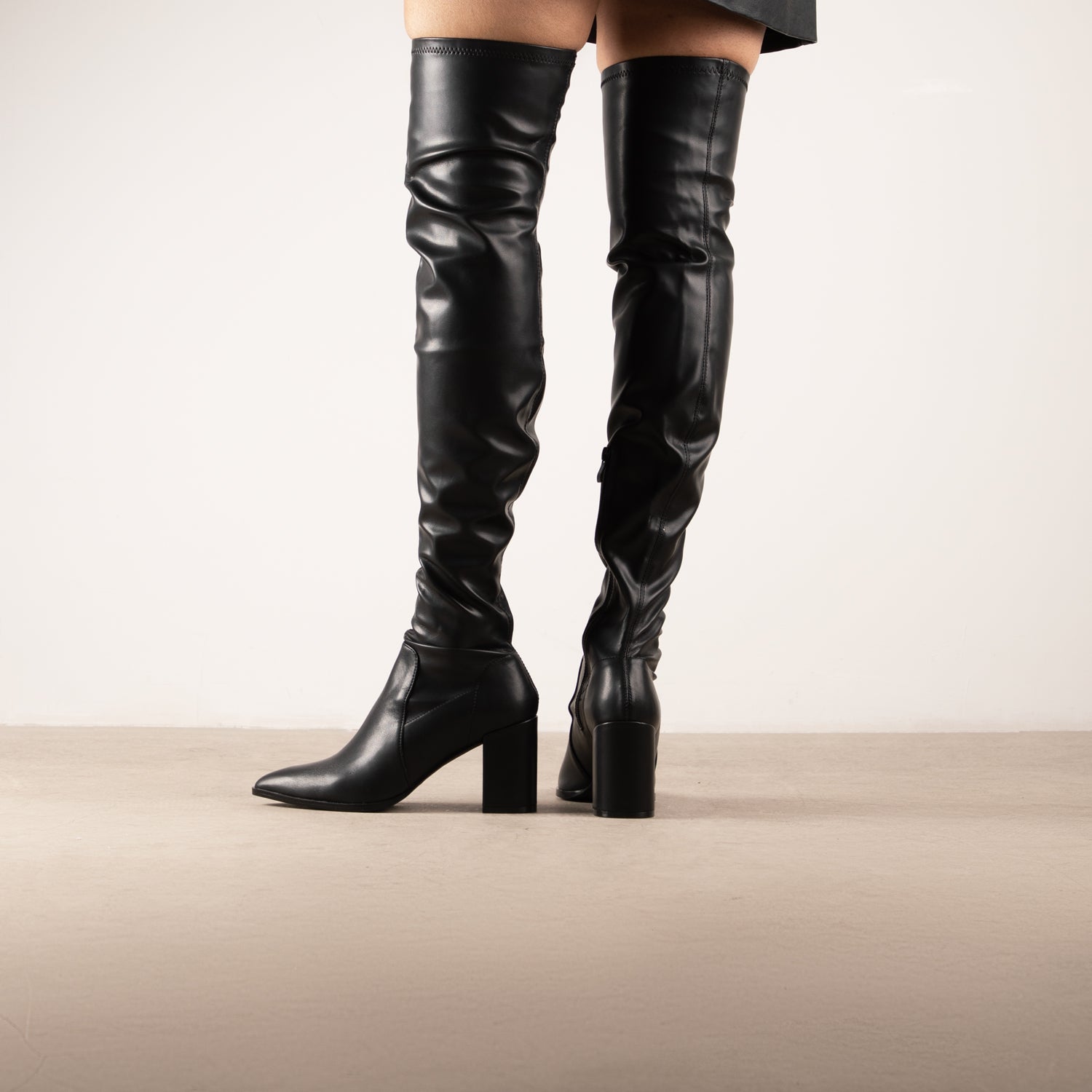 RAID Leonorr Over The Knee Boot in Black