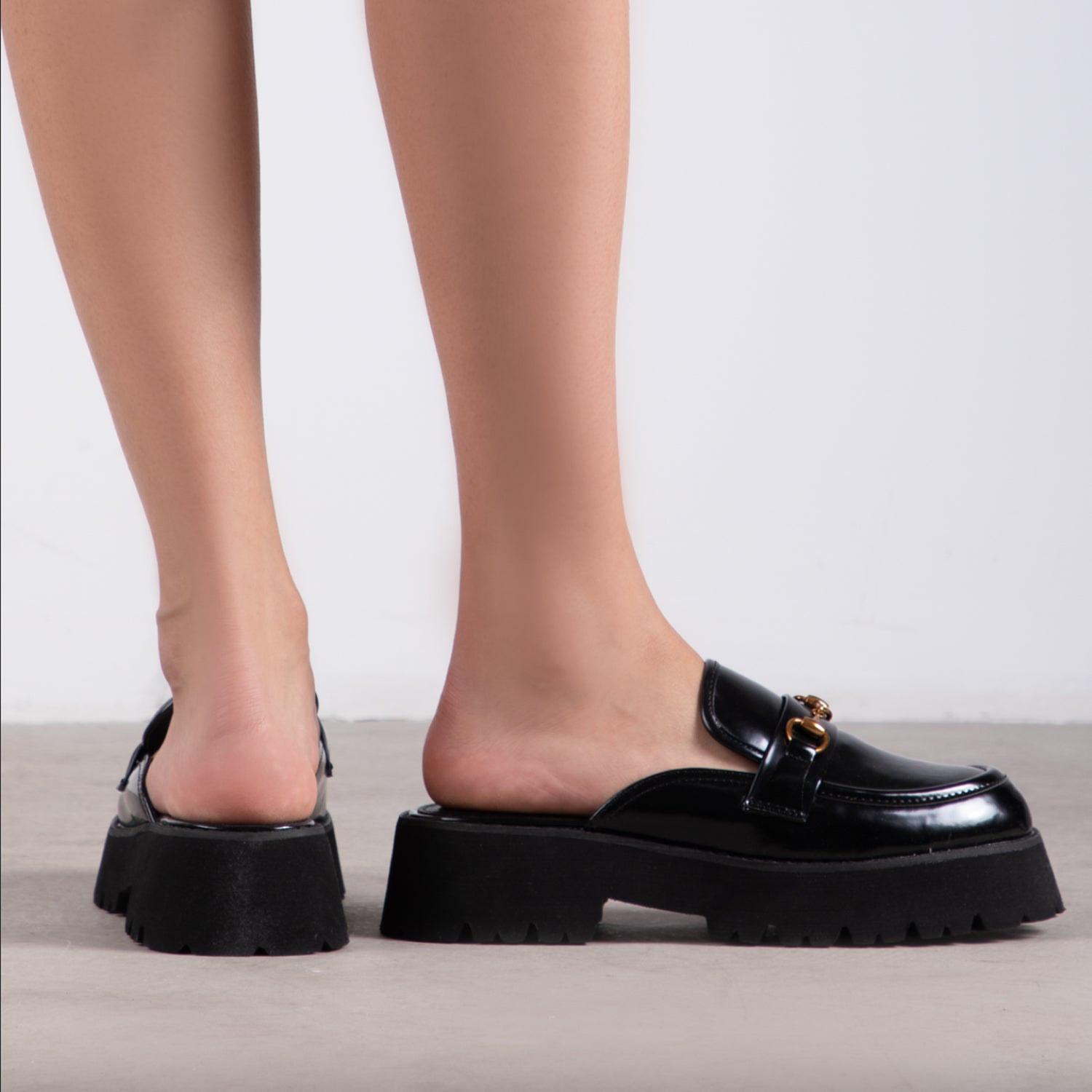 RAID Lidia Loafer Mule in Black