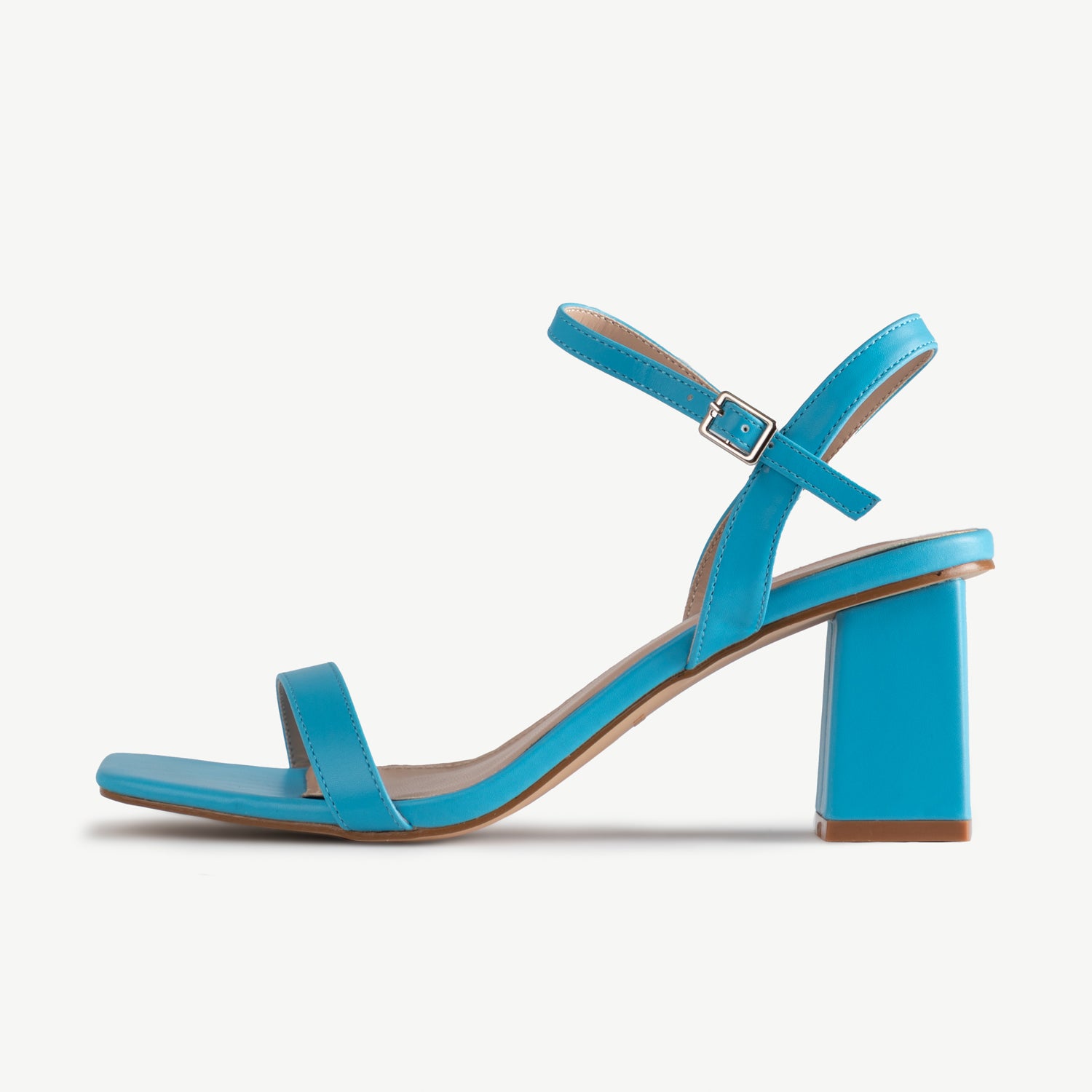 RAID Lilac Block Heeled Sandal in Blue