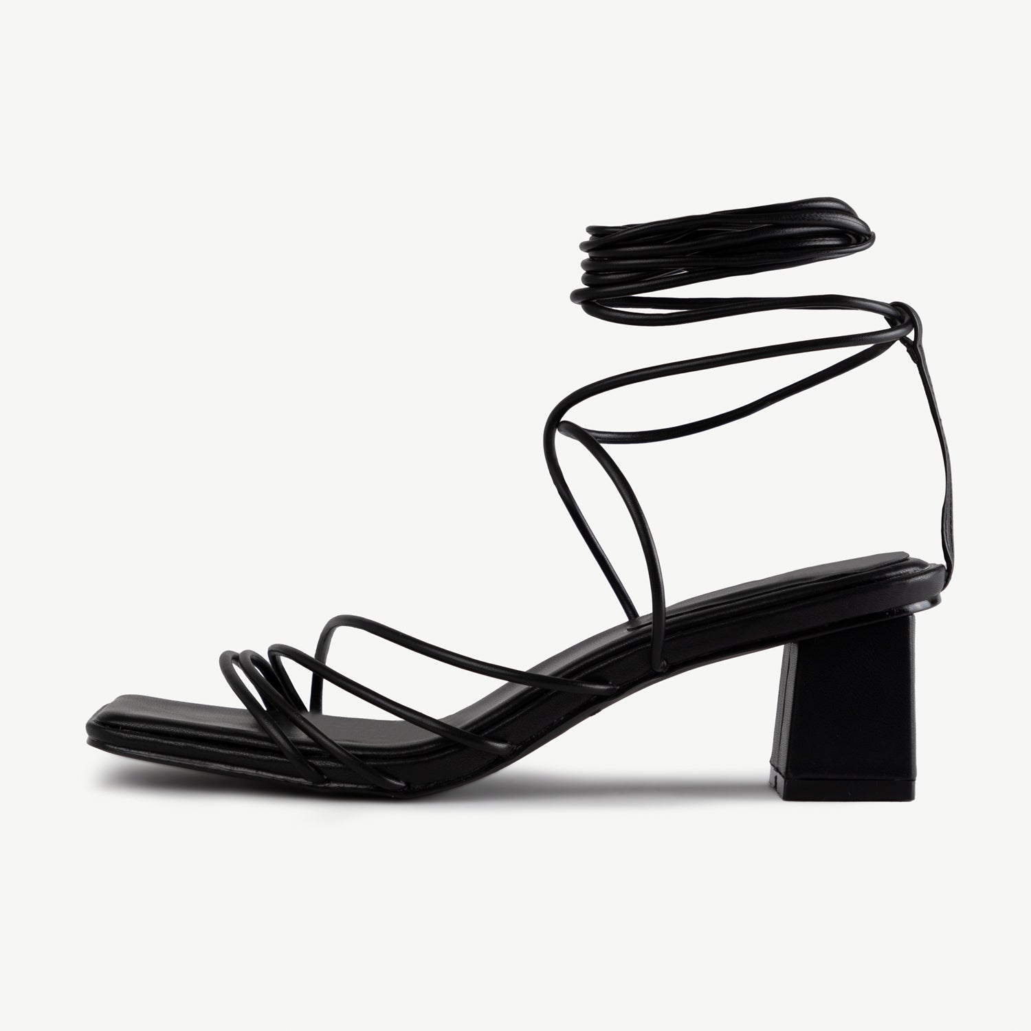 RAID Lycia Lace Up Sandal in Black