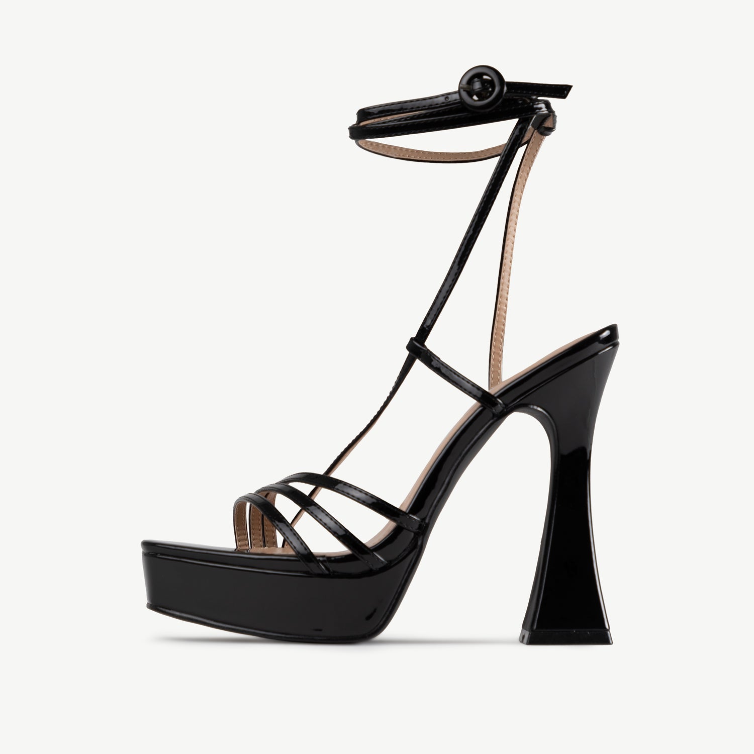 RAID Maddelina Strappy Platform in Black