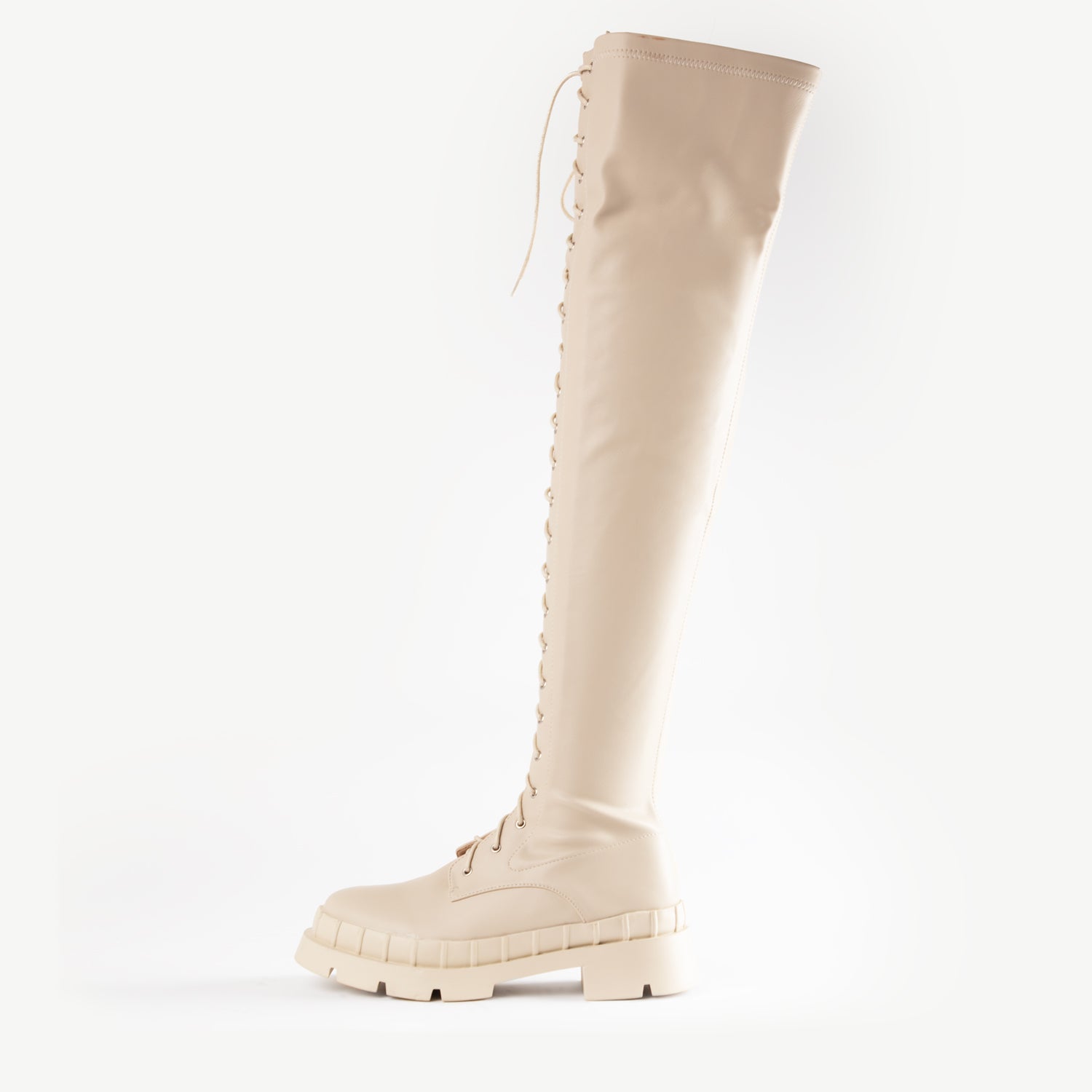 RAID Oakford Over the Knee Boot in White