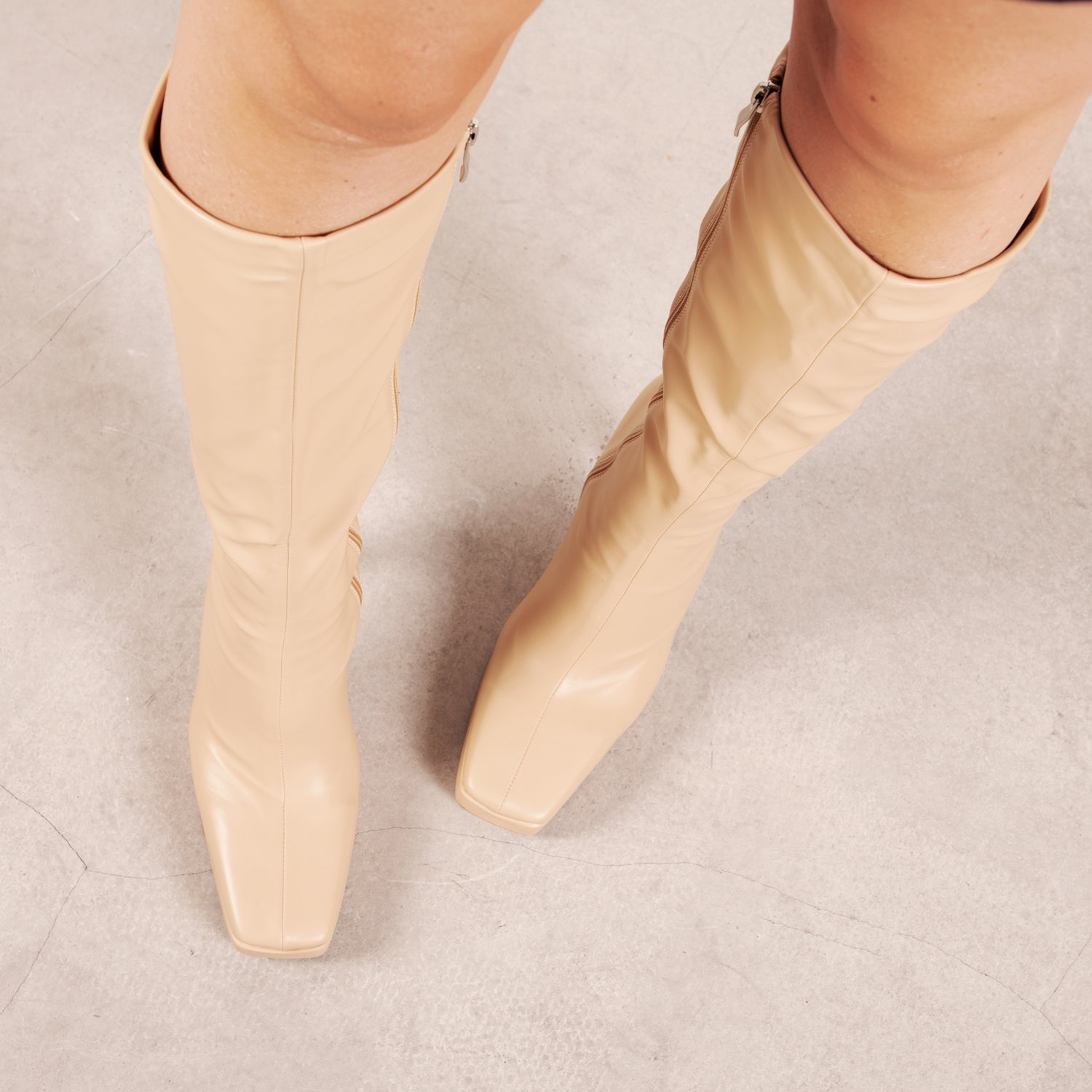 RAID Ozelia Long Boot in Nude