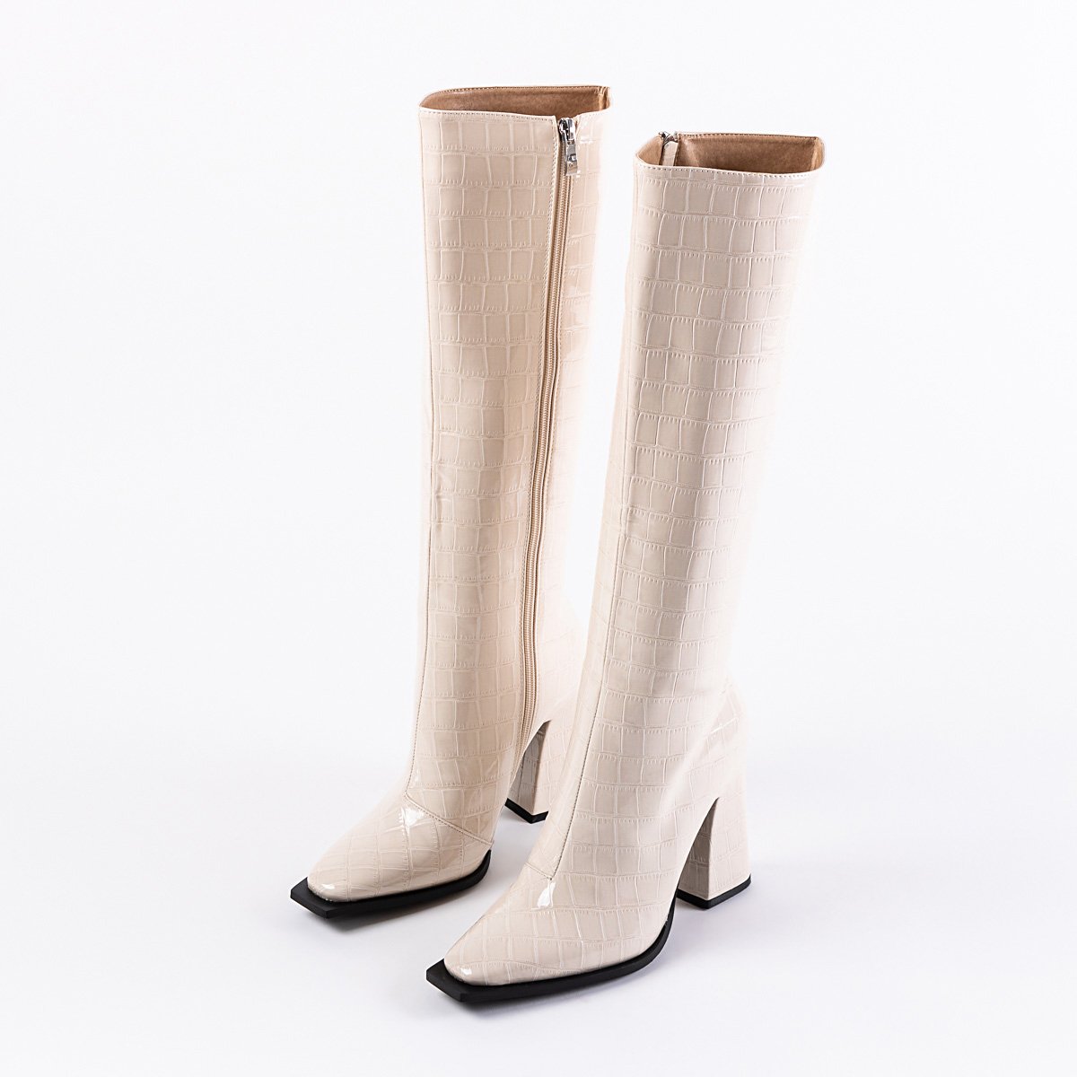 RAID Sphere Long Boot in Nude Croc