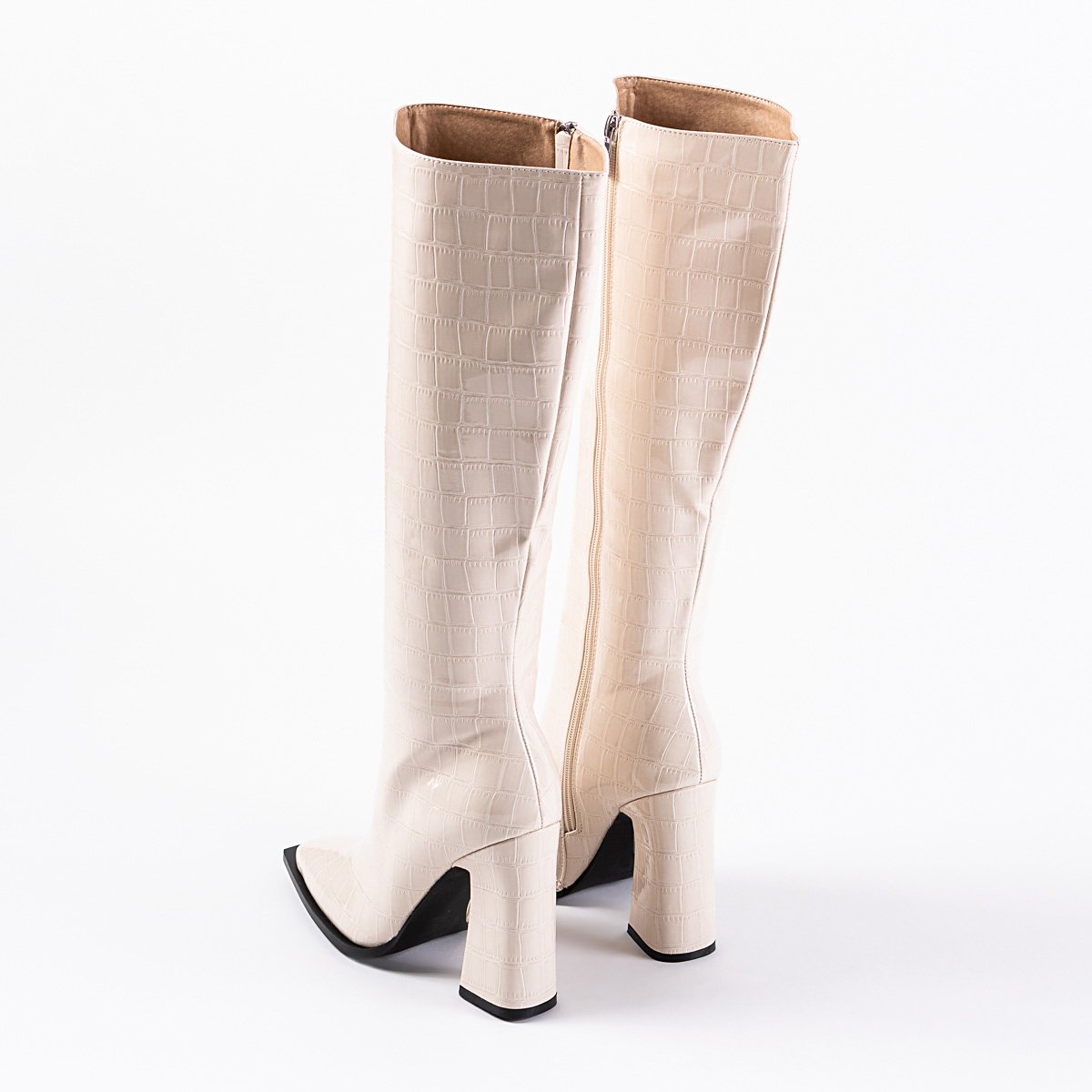 RAID Sphere Long Boot in Nude Croc