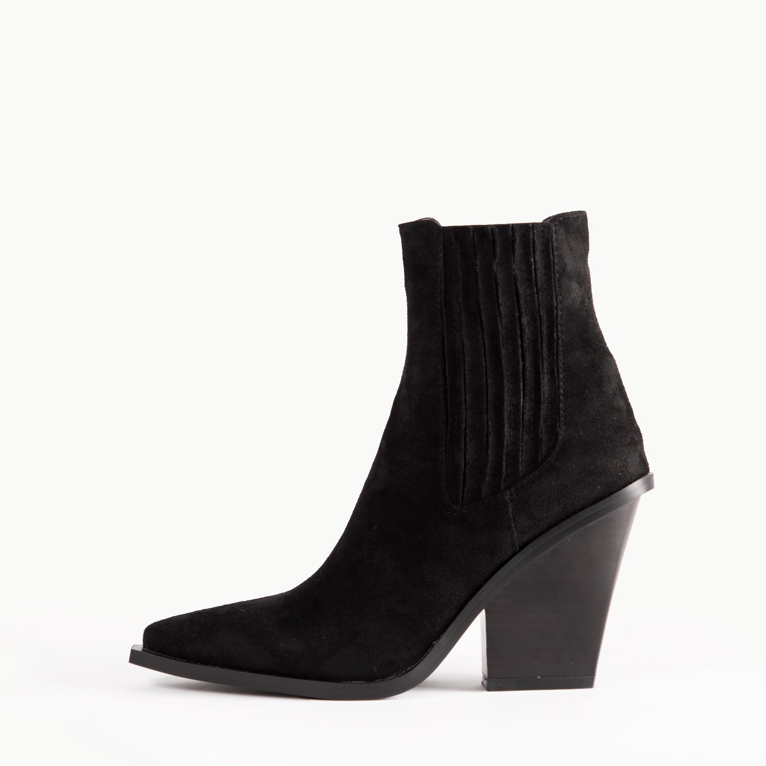 RAID Scorpio Ankle Boot In Black Suede