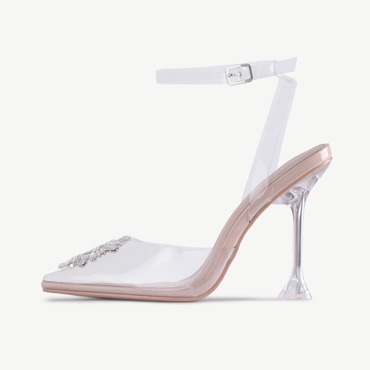 RAID Sterling Barely There Heel in Nude