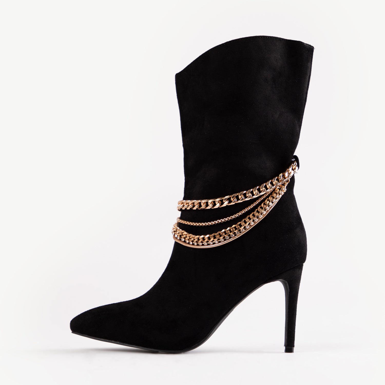 RAID Trixabel High Ankle Boot in Black Suede