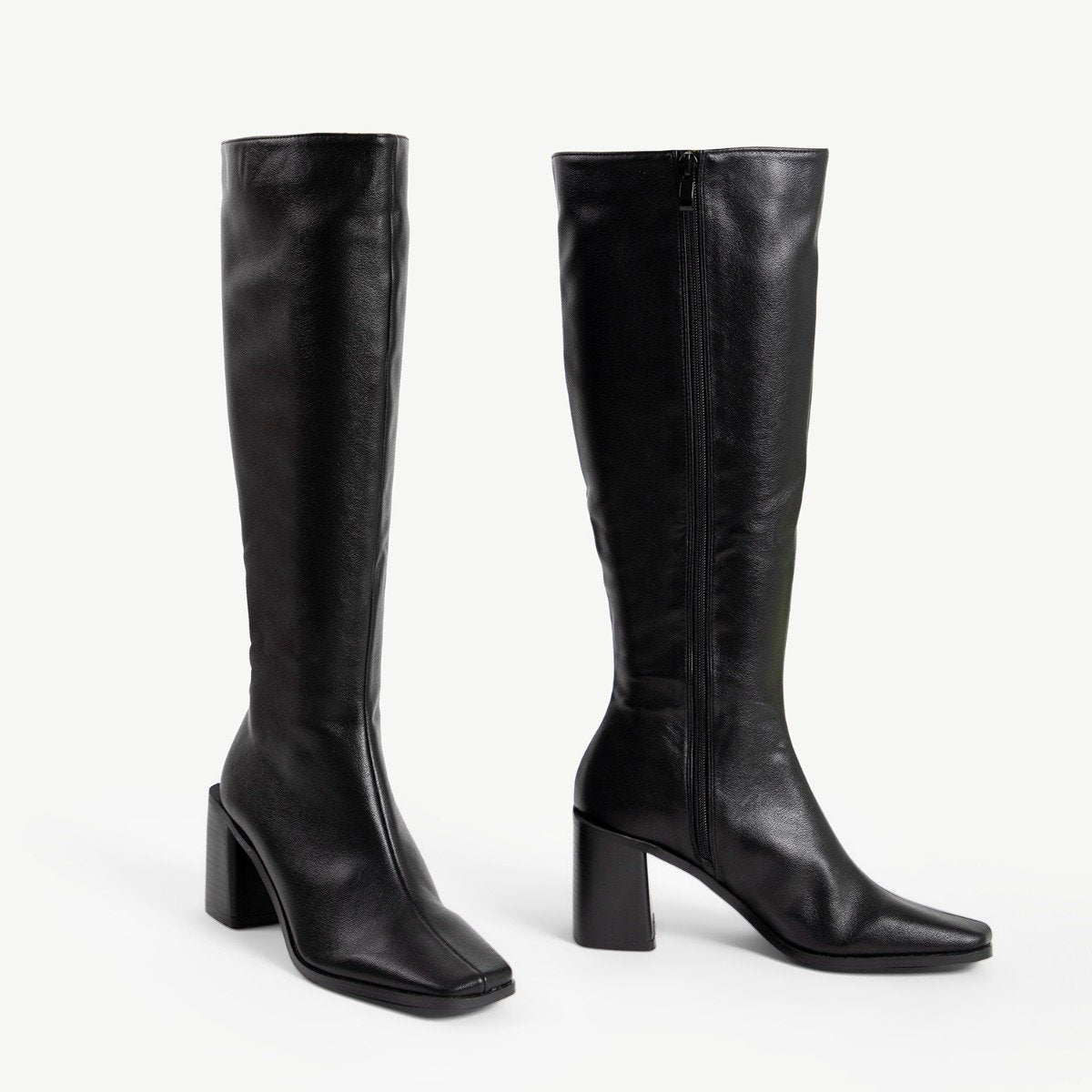 RAID Blick Block Heeled Long Boot in Black