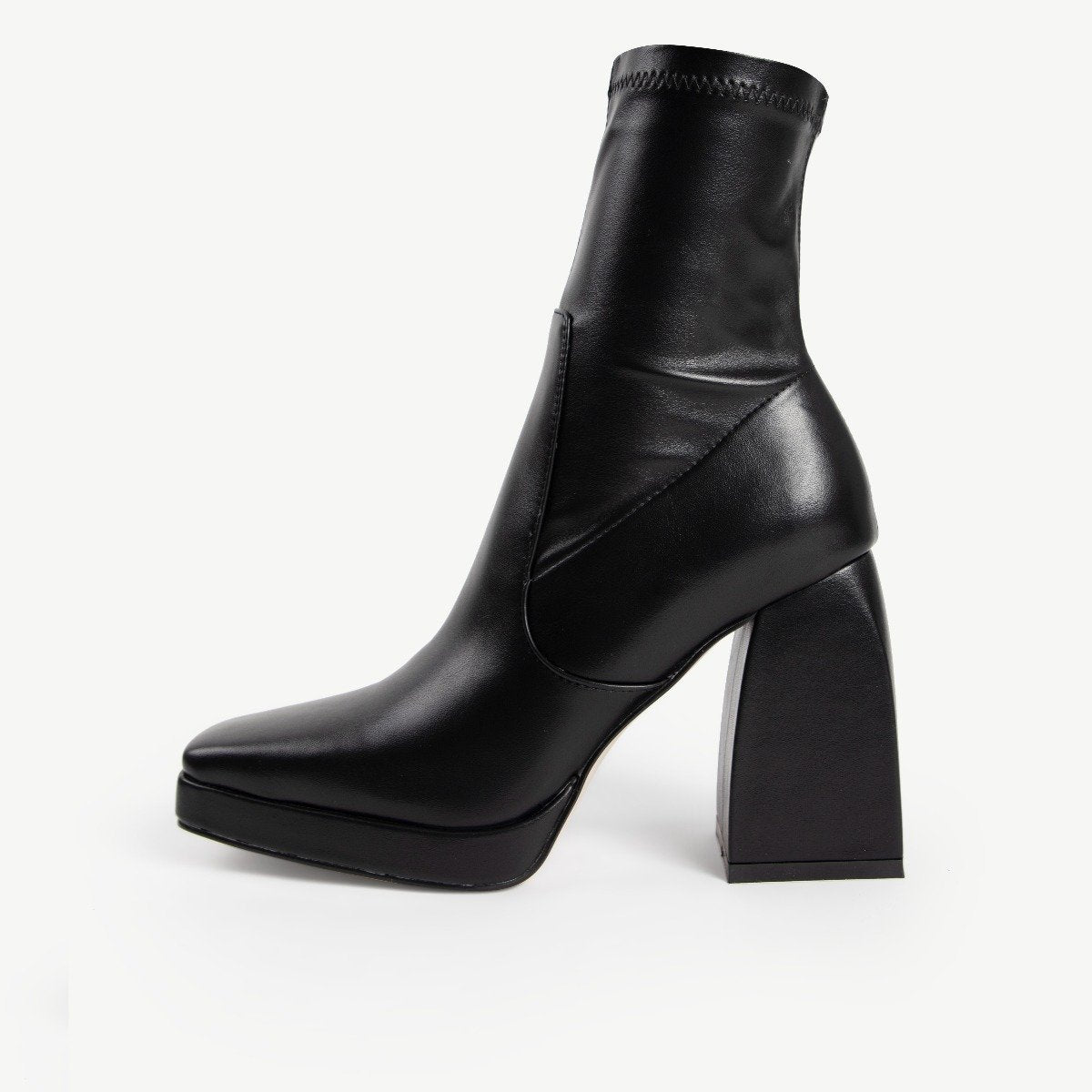 RAID Recruit Block Heeled Ankle Boot in Black